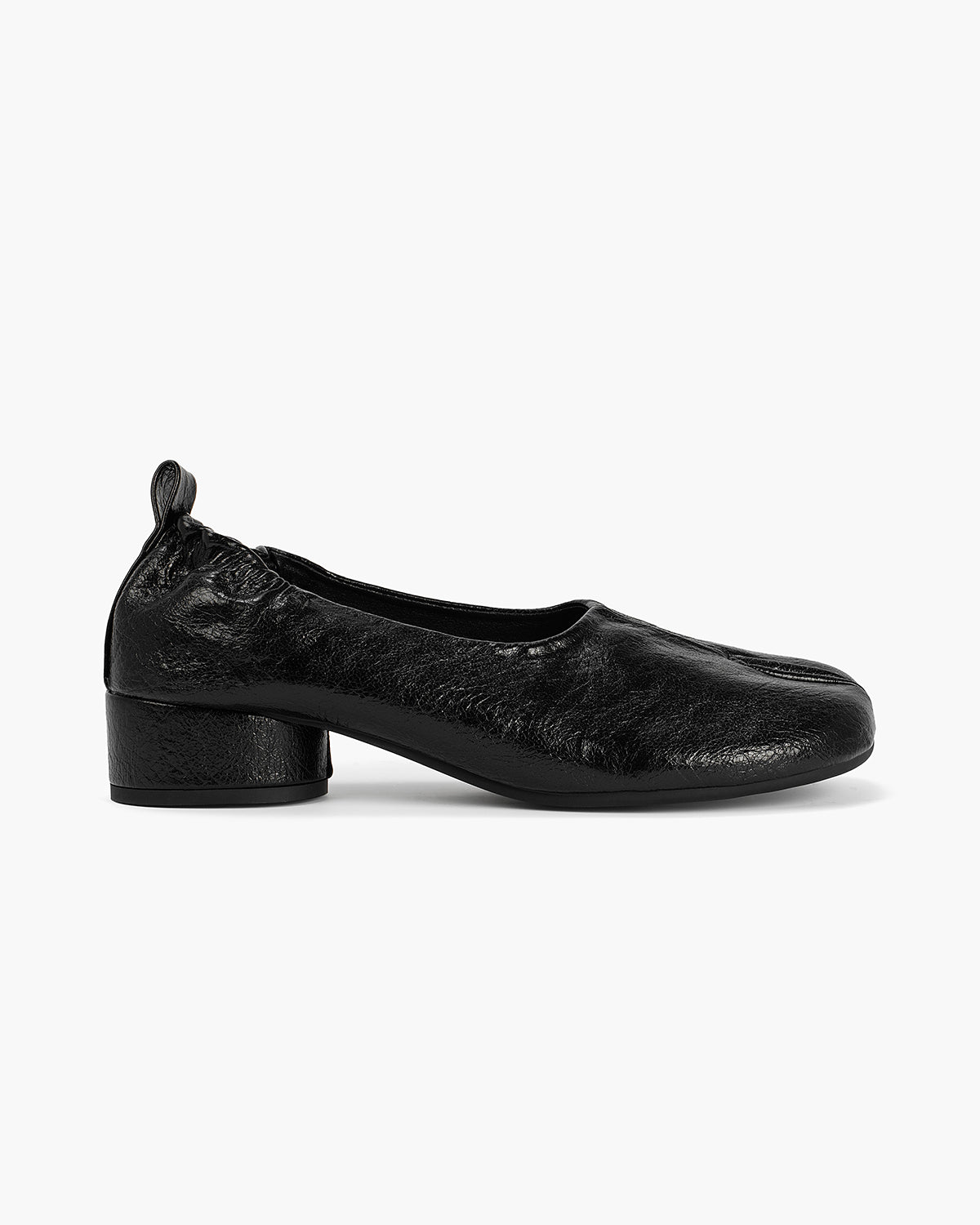 Tabi Pumps Women – Block Heel Split Toe Microfibre
