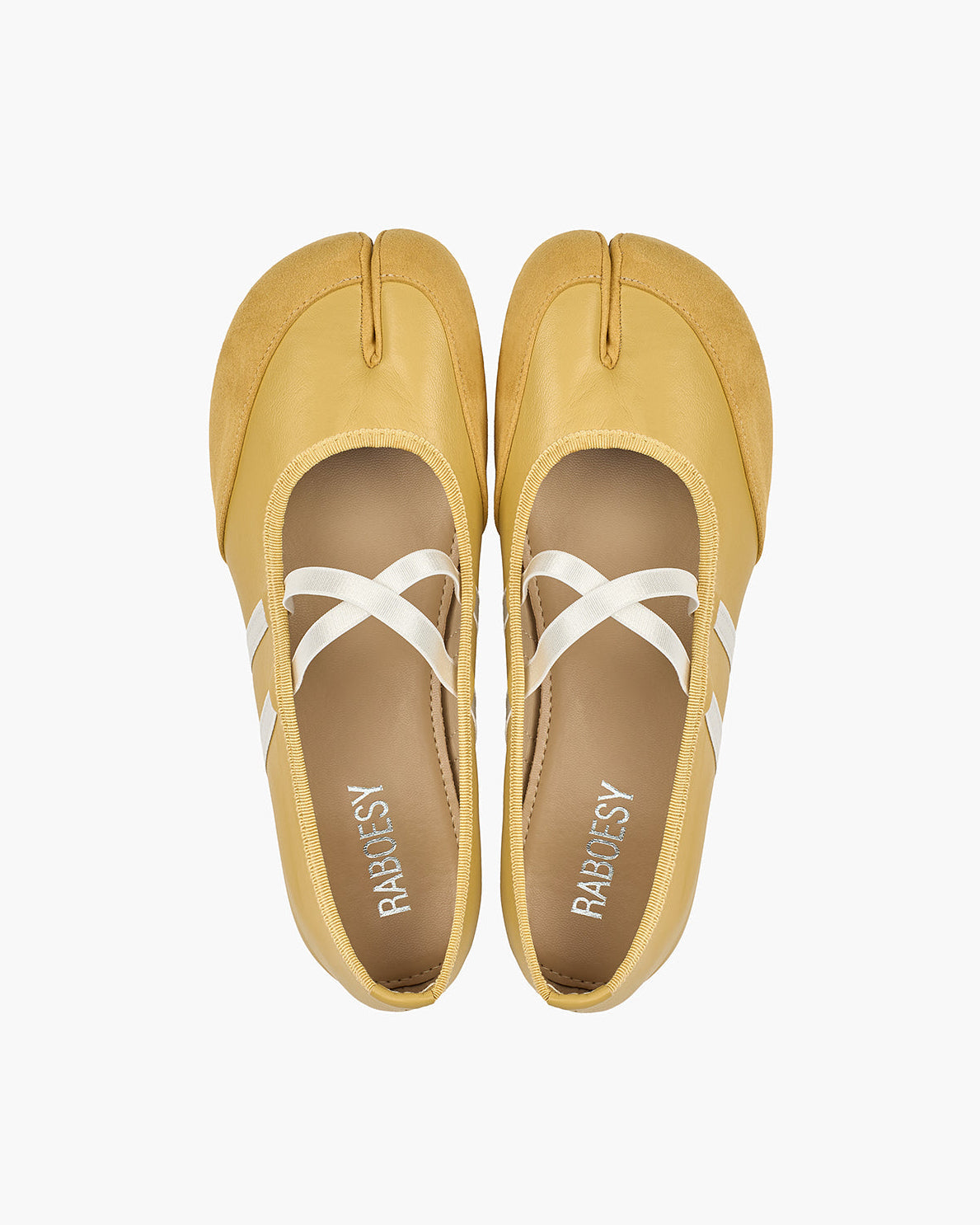 Tabi Sko Dame Ballerina – Split-Toe med Krydsremme