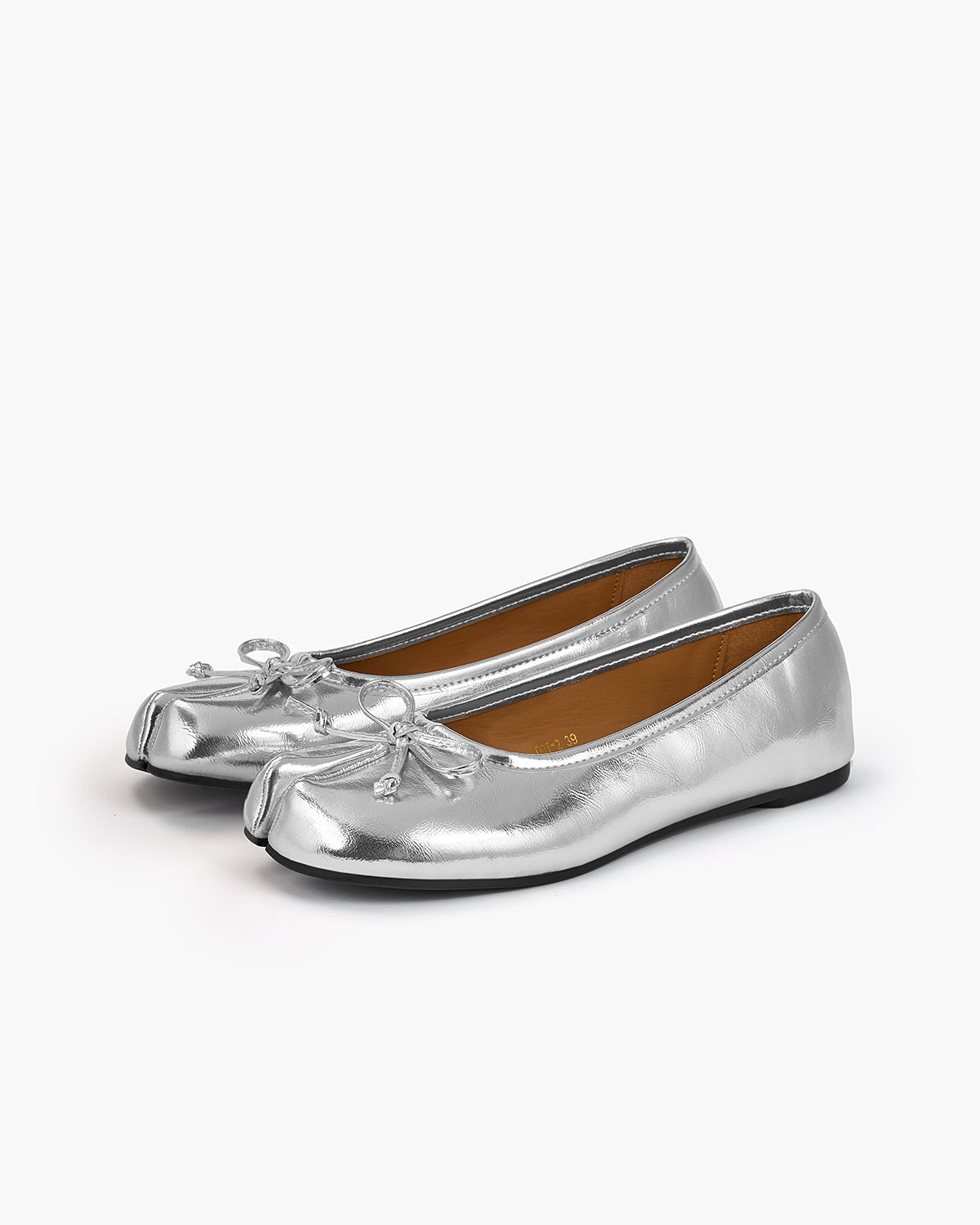Tabi Ballet Flats Women – Bow Split Toe Microfibre Leather