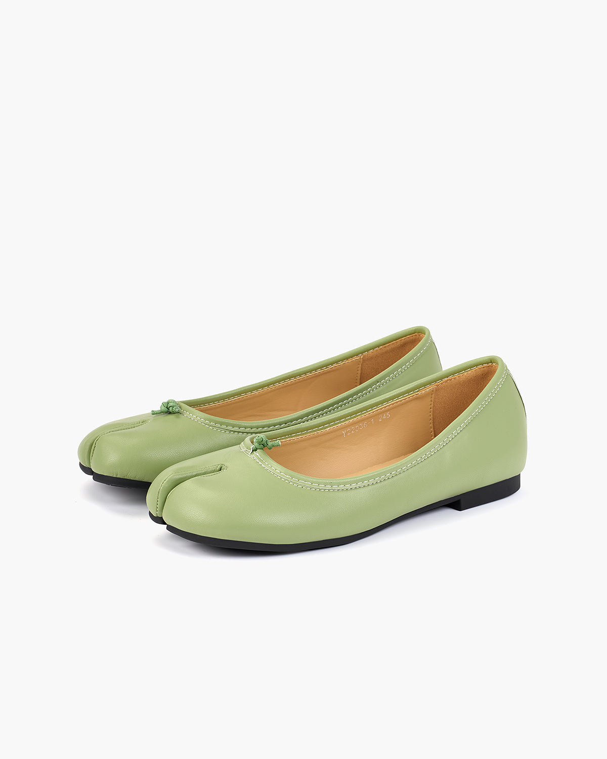 Tabi Ballet Flats Women – Split Toe Microfibre Leather