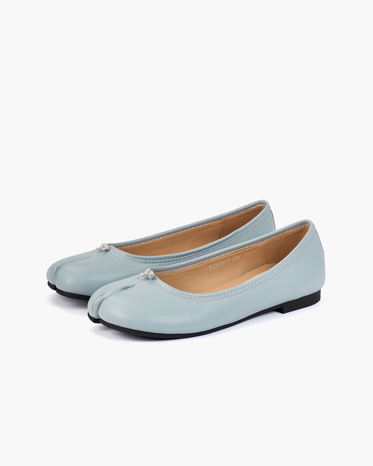 Tabi Ballet Flats Women – Split Toe Microfibre Leather