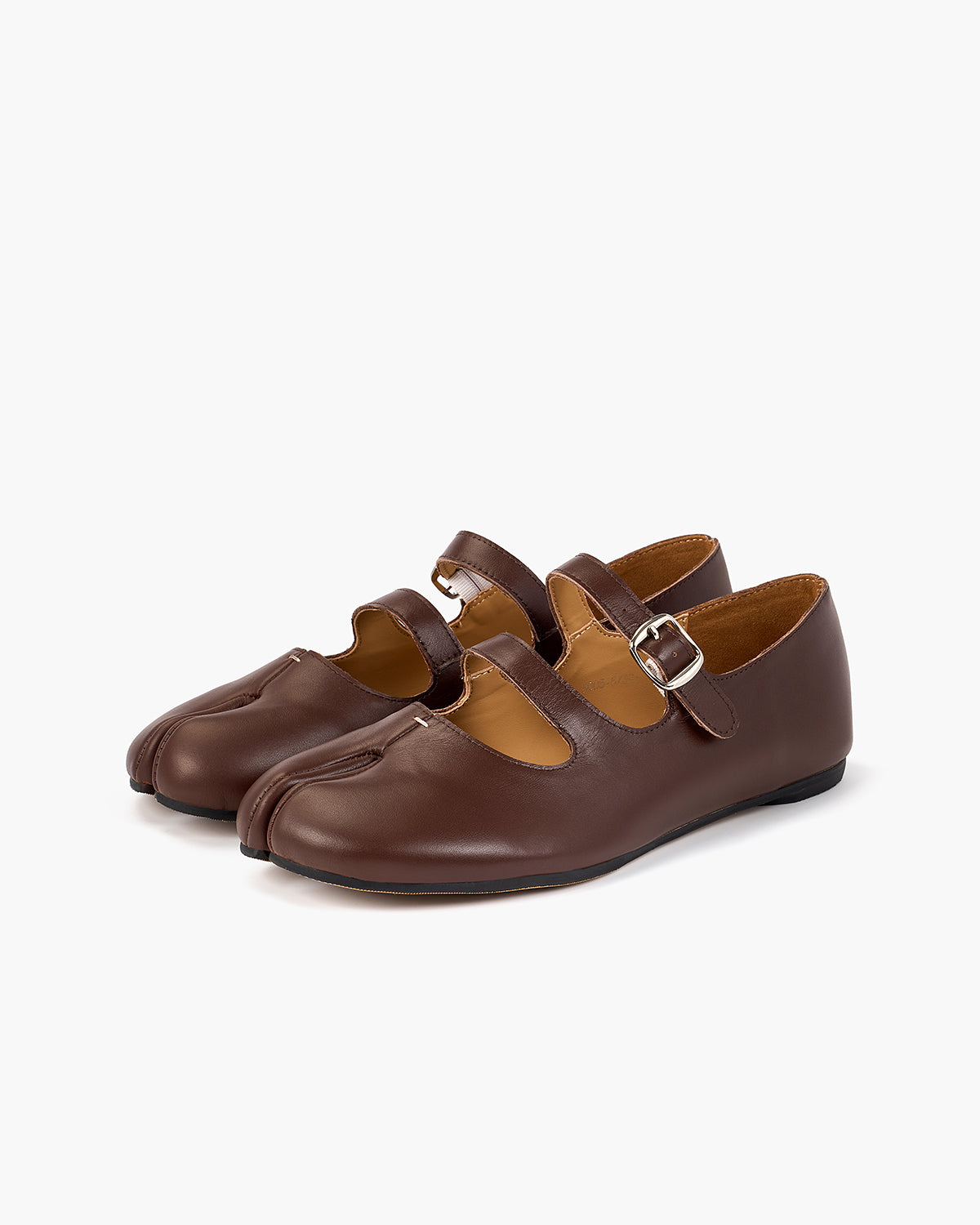 Tabi Ballet Flats Women – Double Strap Genuine Leather
