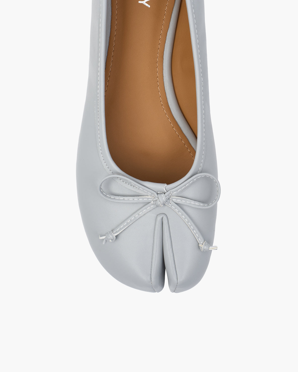 Tabi Ballet Flats Women – Bow Split Toe Microfibre Leather