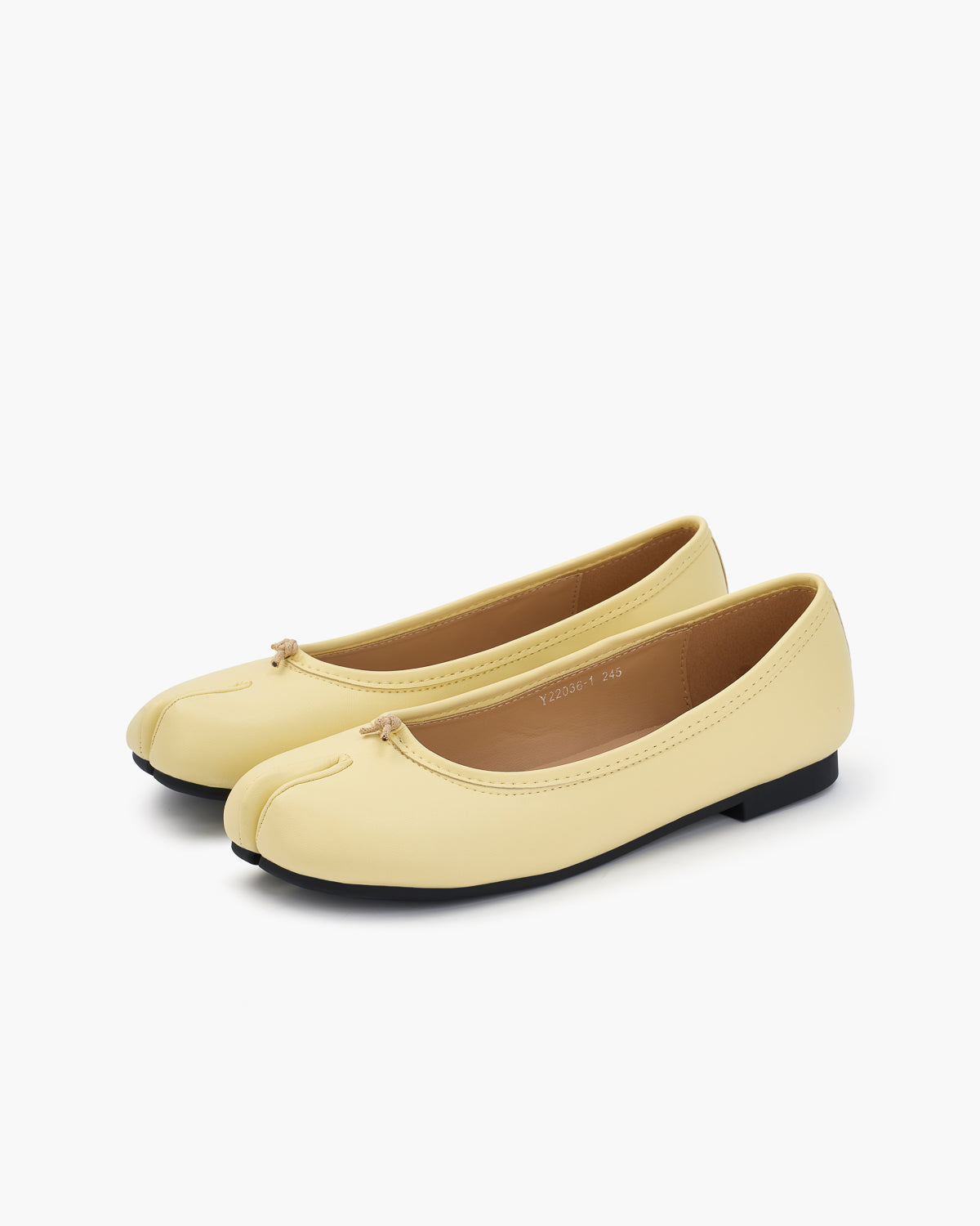 Tabi Ballet Flats Women – Split Toe Microfibre Leather