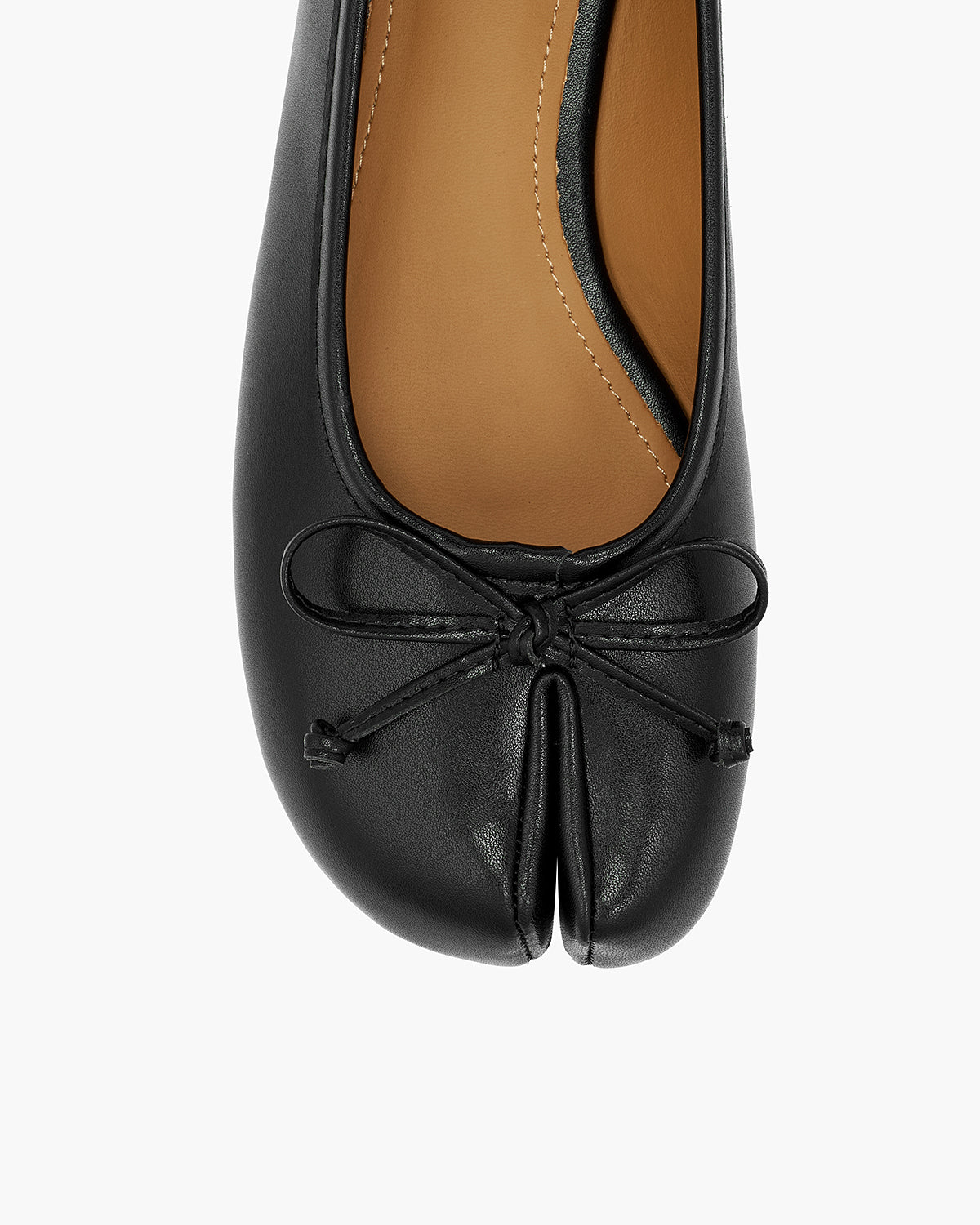 Tabi Ballet Flats Women – Bow Split Toe Microfibre Leather