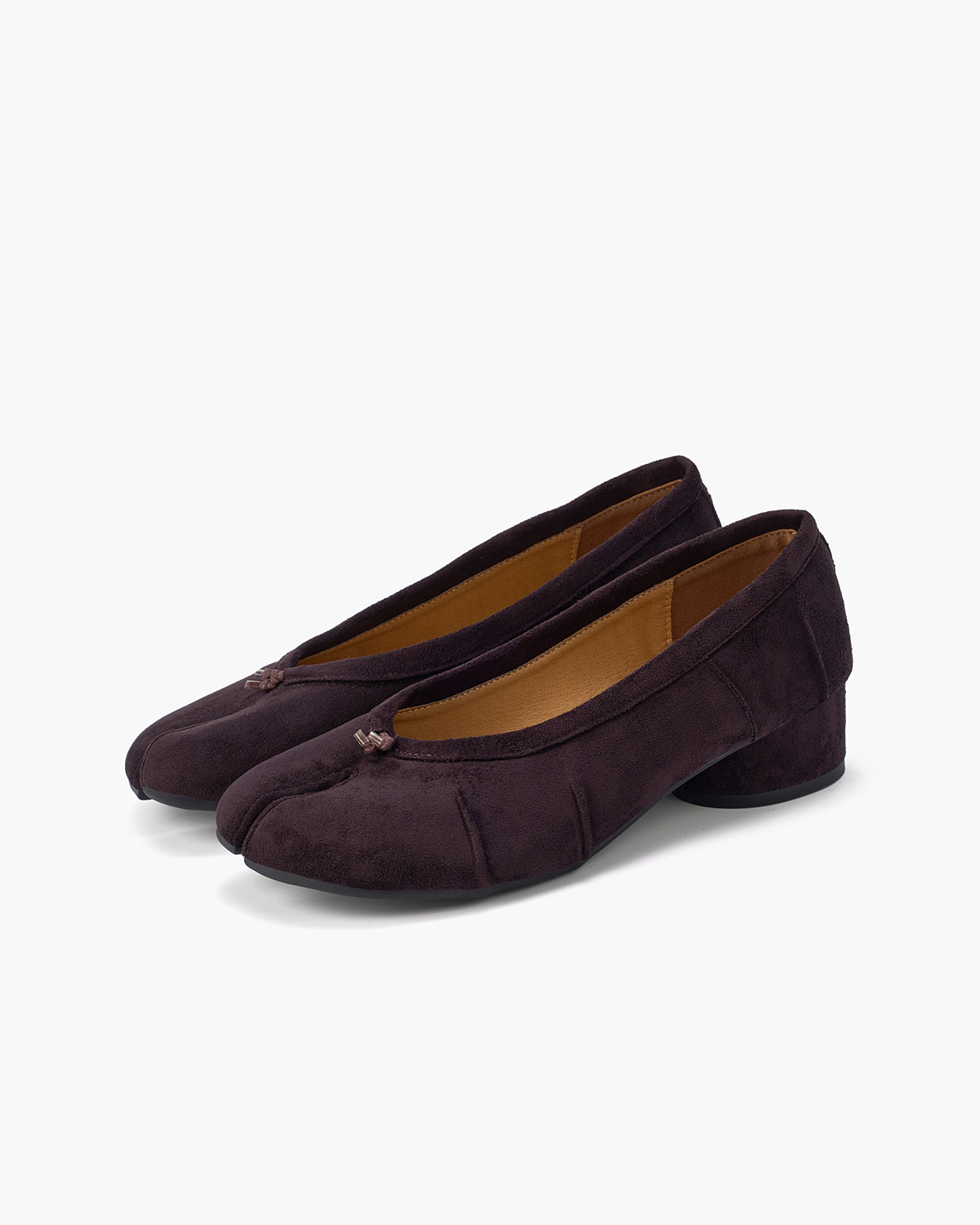 Tabi Pumps Women – Lace-Up Block Heel Split Toe