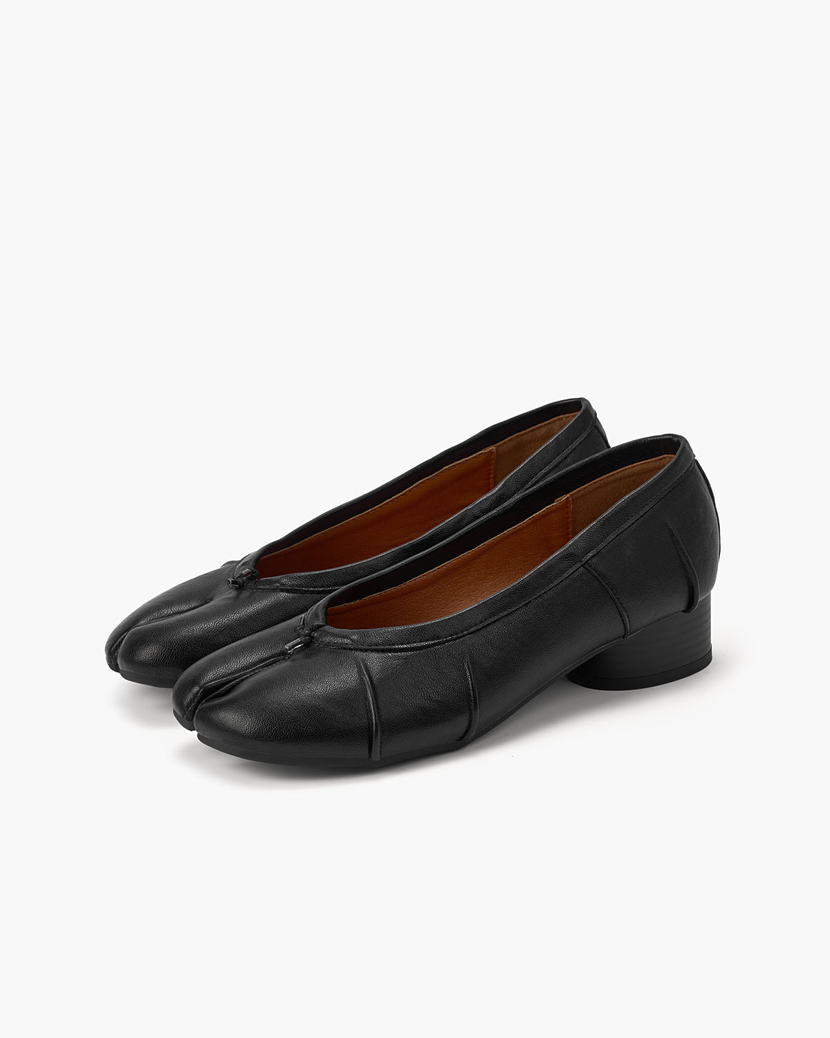 Tabi Pumps Women – Lace-Up Block Heel Split Toe