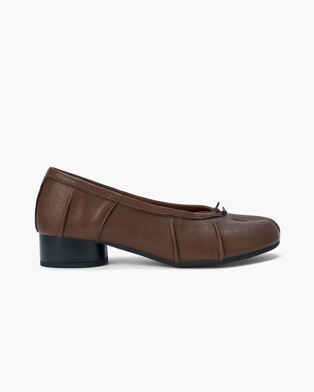 Tabi Pumps Women – Lace-Up Block Heel Split Toe