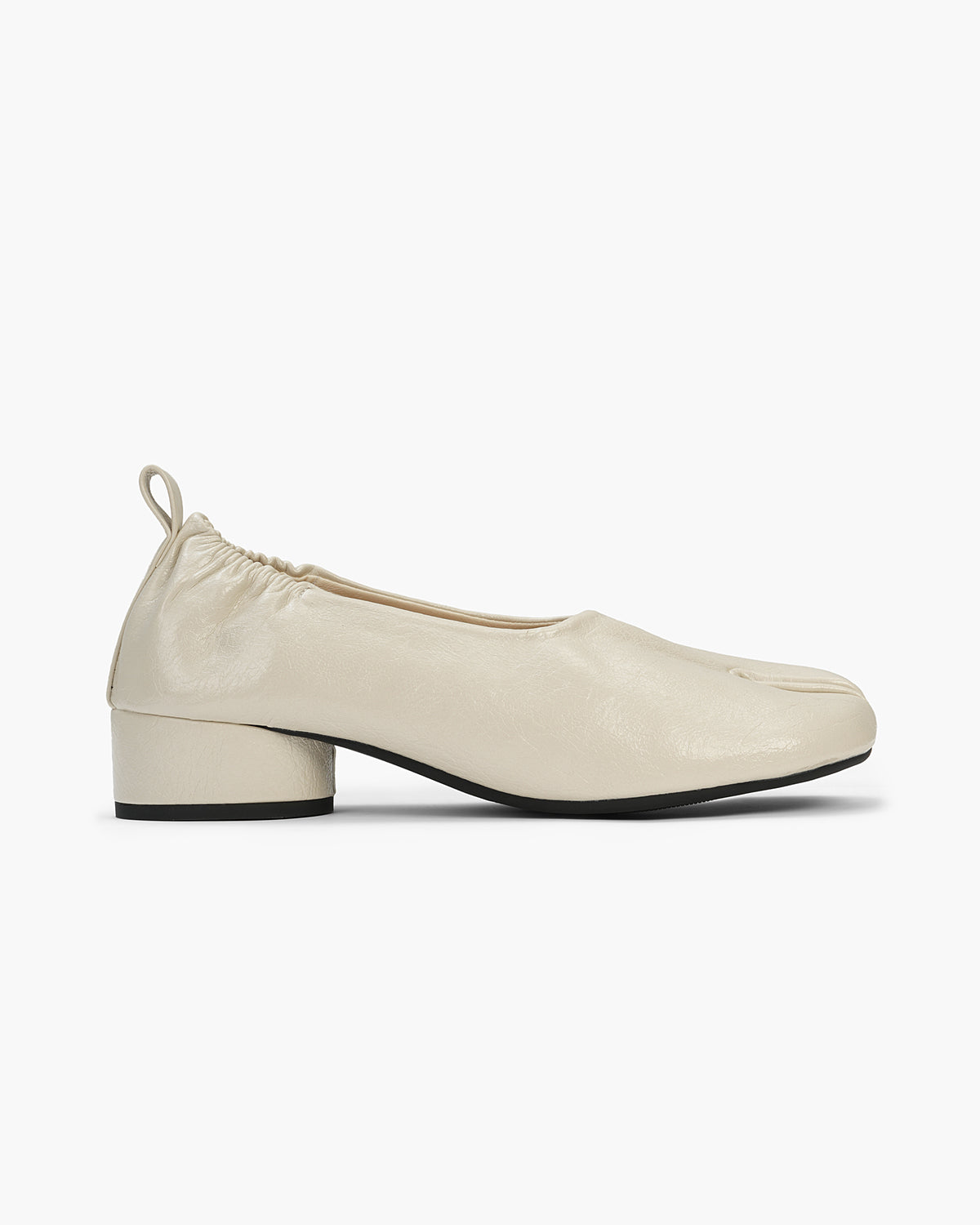 Tabi Pumps Women – Block Heel Split Toe Microfibre