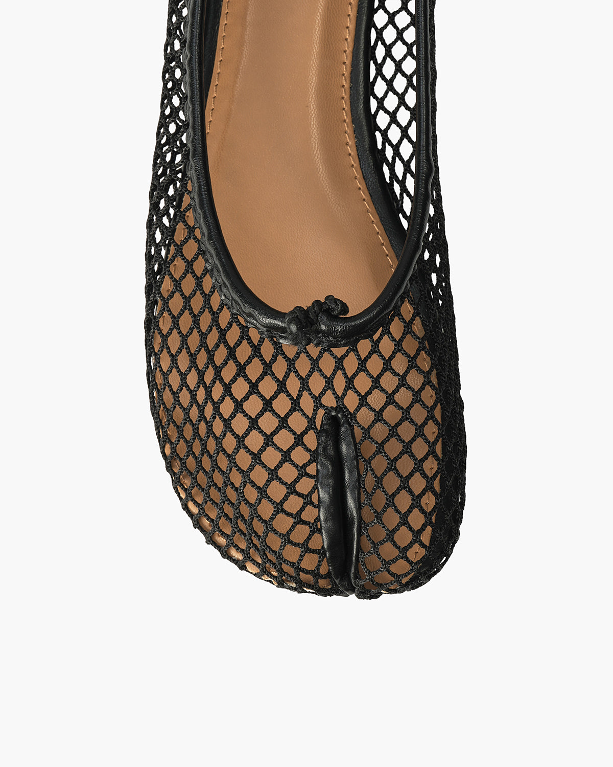 Tabi Ballerina Dame Fishnet – Netstof Sko med Split-Toe