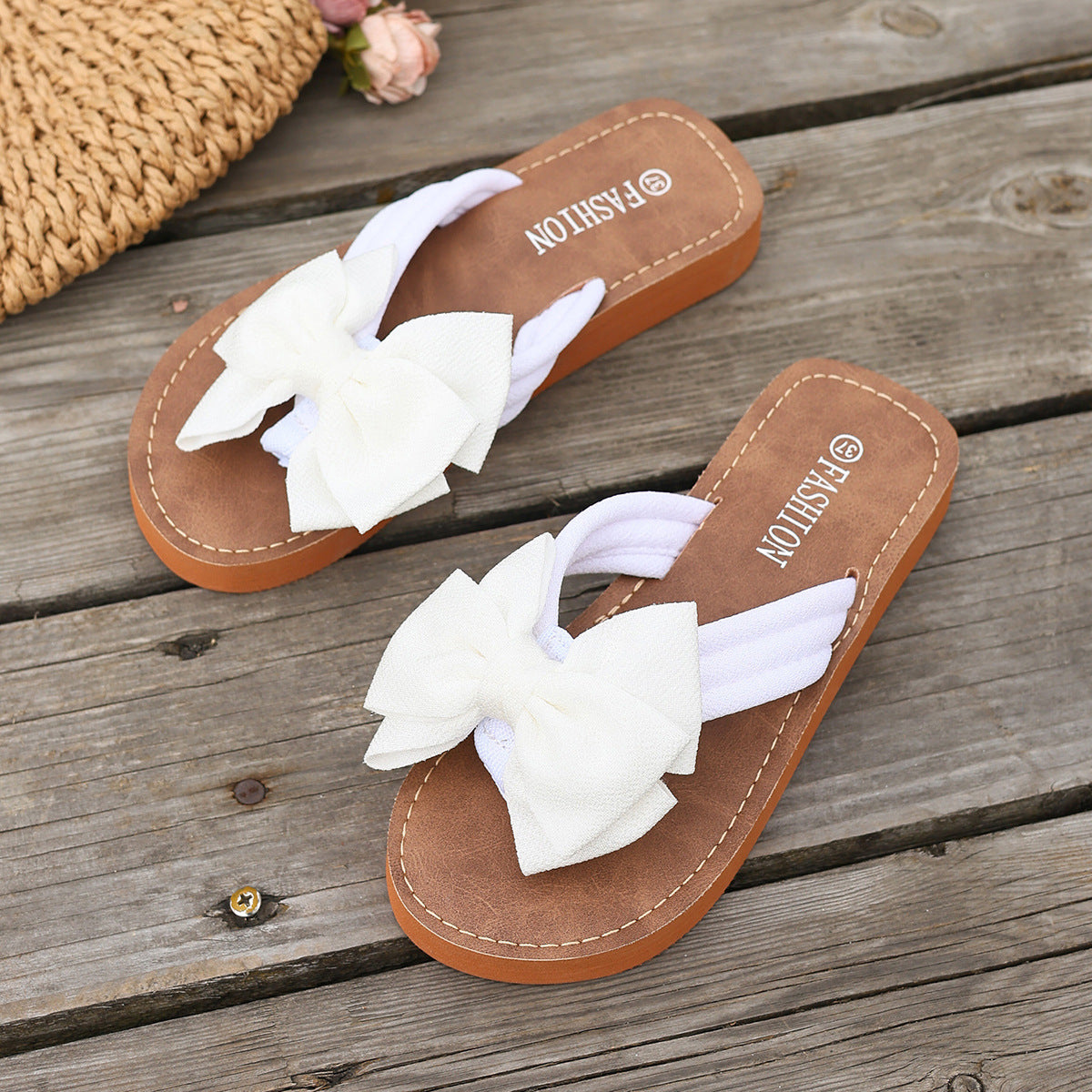 Sandaler Dame med Sløjfe – Sommer Thong Sandaler