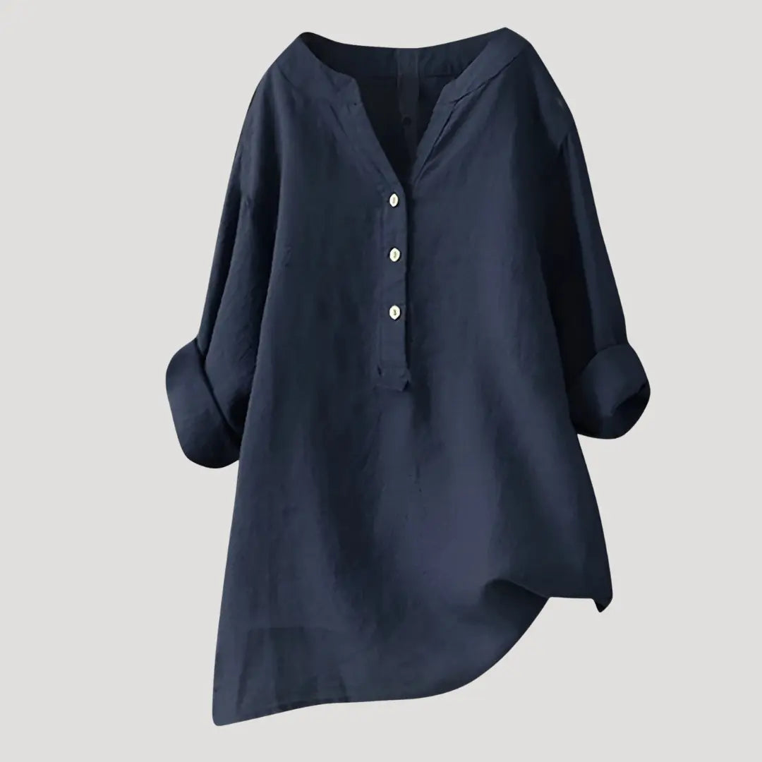 Løs Langline Tunikatop til Kvinder med Åndbart Stof | Perfekt til Sommer og Hverdag 2