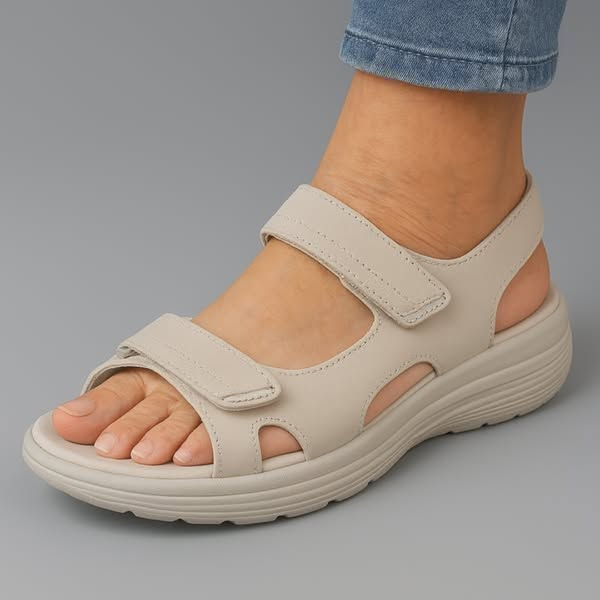 Ortopædiske Sandaler Dame – Bløde Komfort Sandaler med Velcro