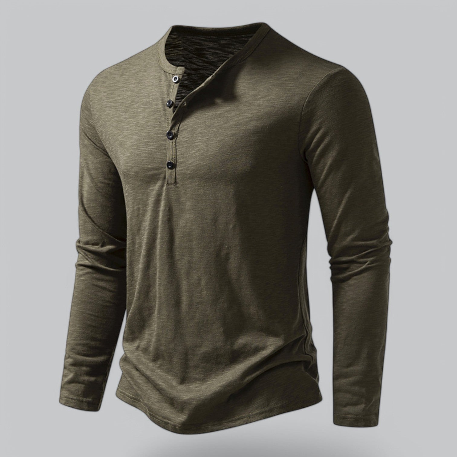 Spraykis | Langærmet Henley T-shirt til Mænd