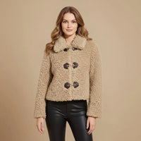 Ella | Soft Khaki Winter Coat for Women