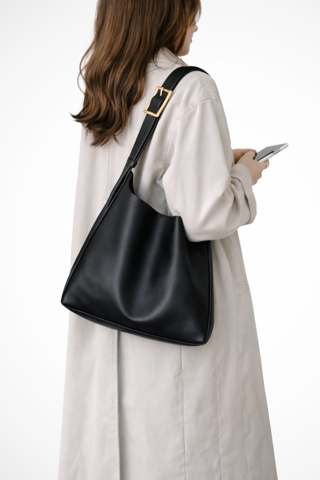 Luna | Lille Skuldertaske Dame i Læder med Justerbar Rem | Elegant Design til Hverdagsbrug 6