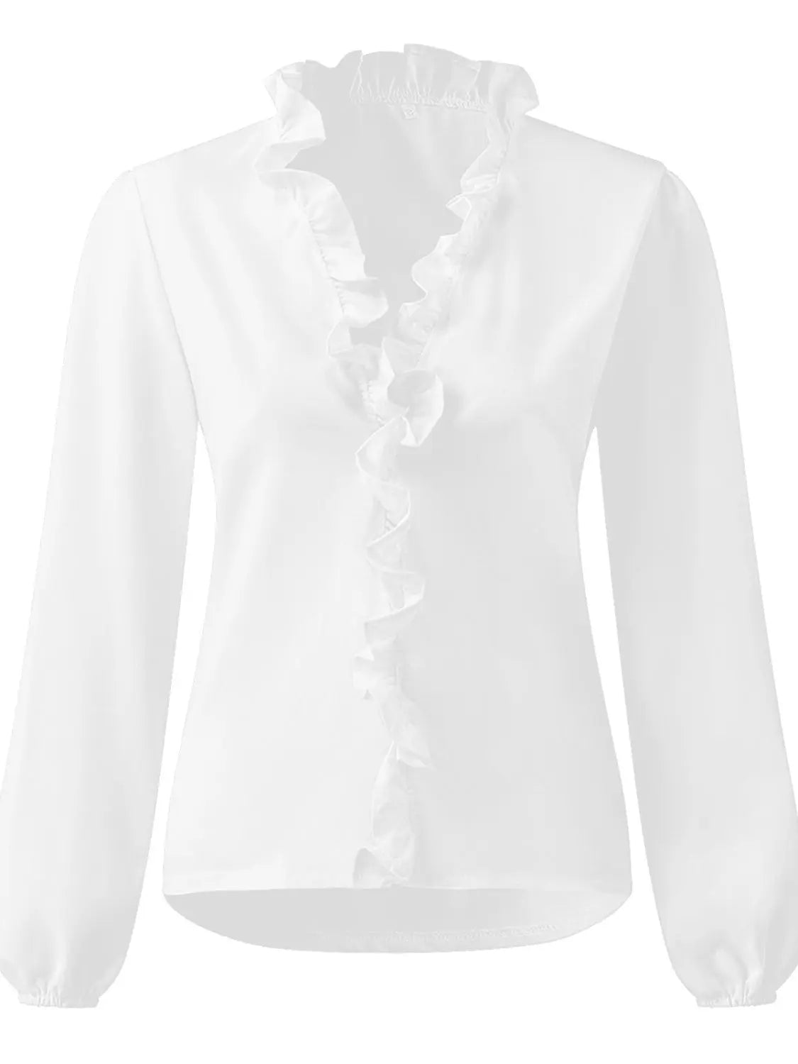 Tove Bluse Dame Flæser V-udskæring – Lange Ærmer 100% Polyester  Panorla