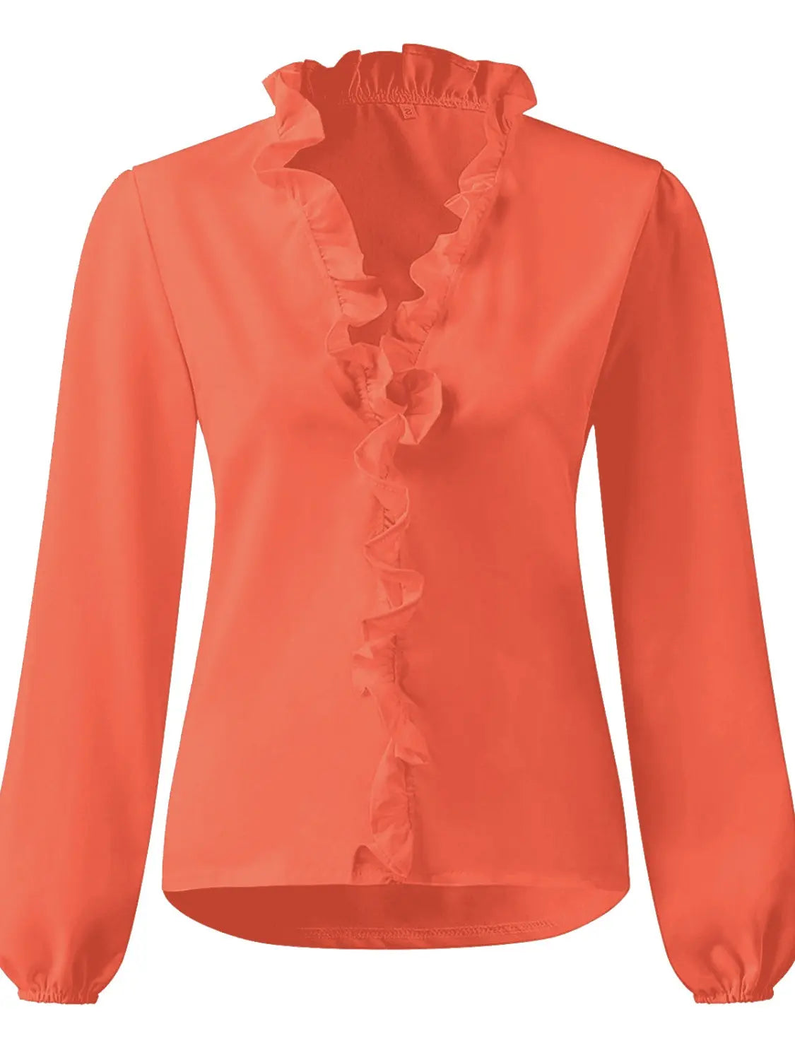 Tove Bluse Dame Flæser V-udskæring – Lange Ærmer 100% Polyester  Panorla