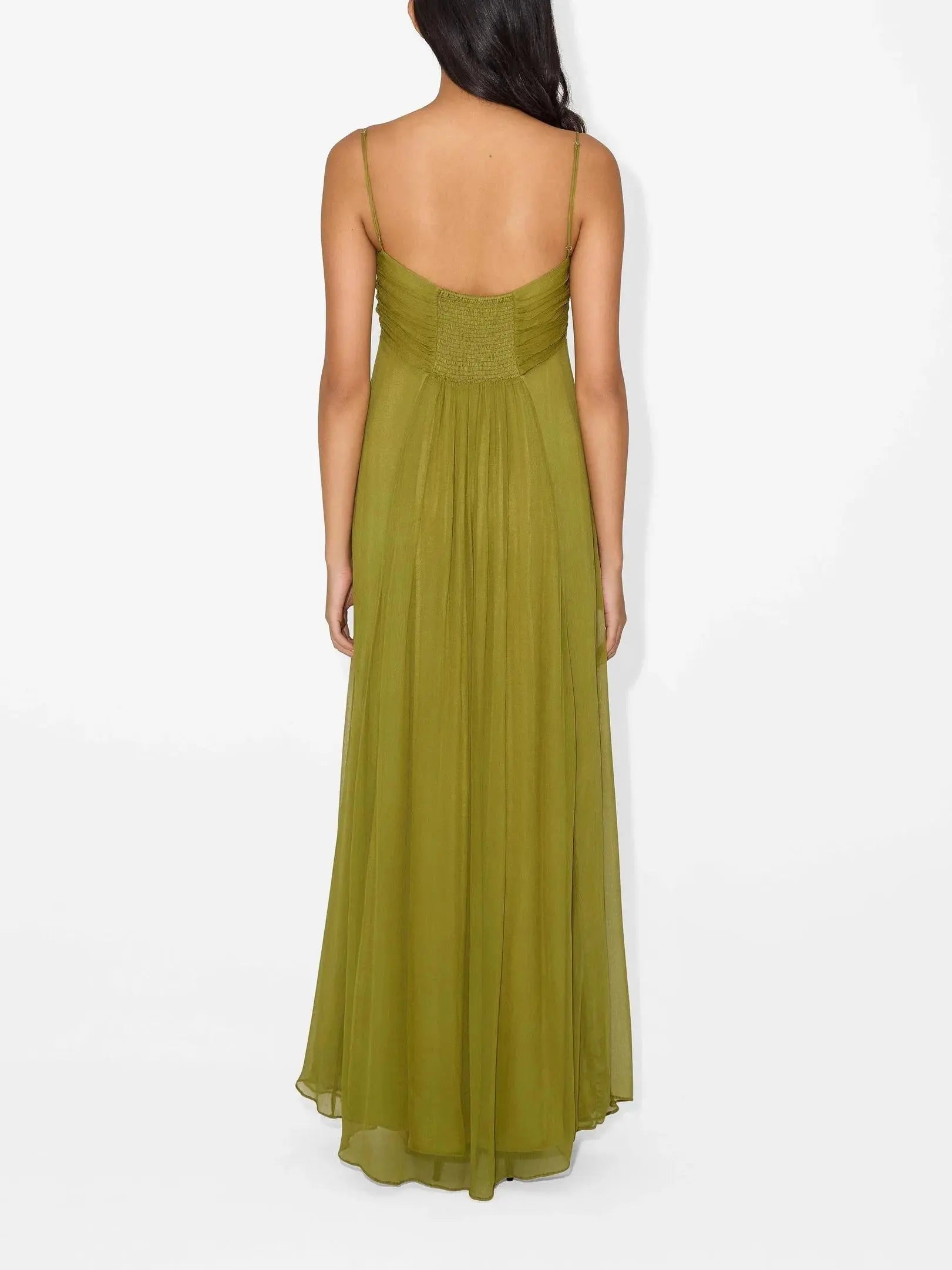 Flou Olive Morea maxi-kjole  Panorla