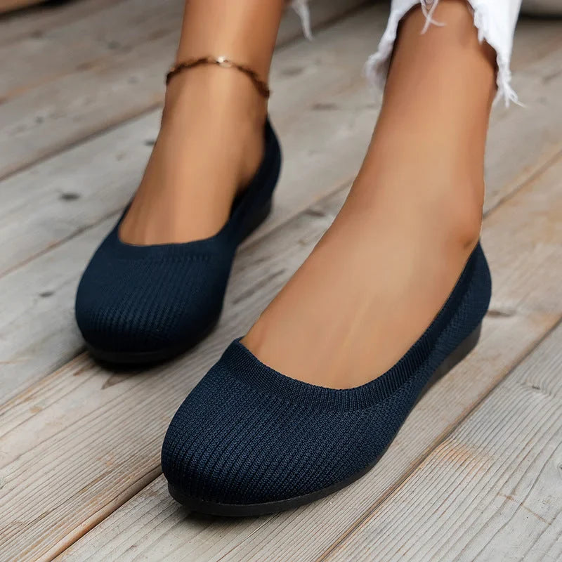 Mesh Ballerina Sko Dame – Åndbar med Skridsikker Sål