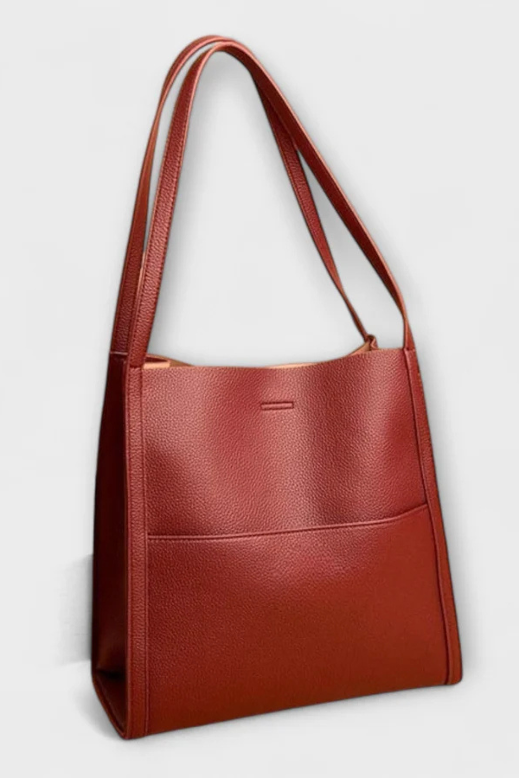 Elegant Tote Taske | Struktureret Design med Frontlomme | Bekvem Taske til Hverdag og Arbejde 2