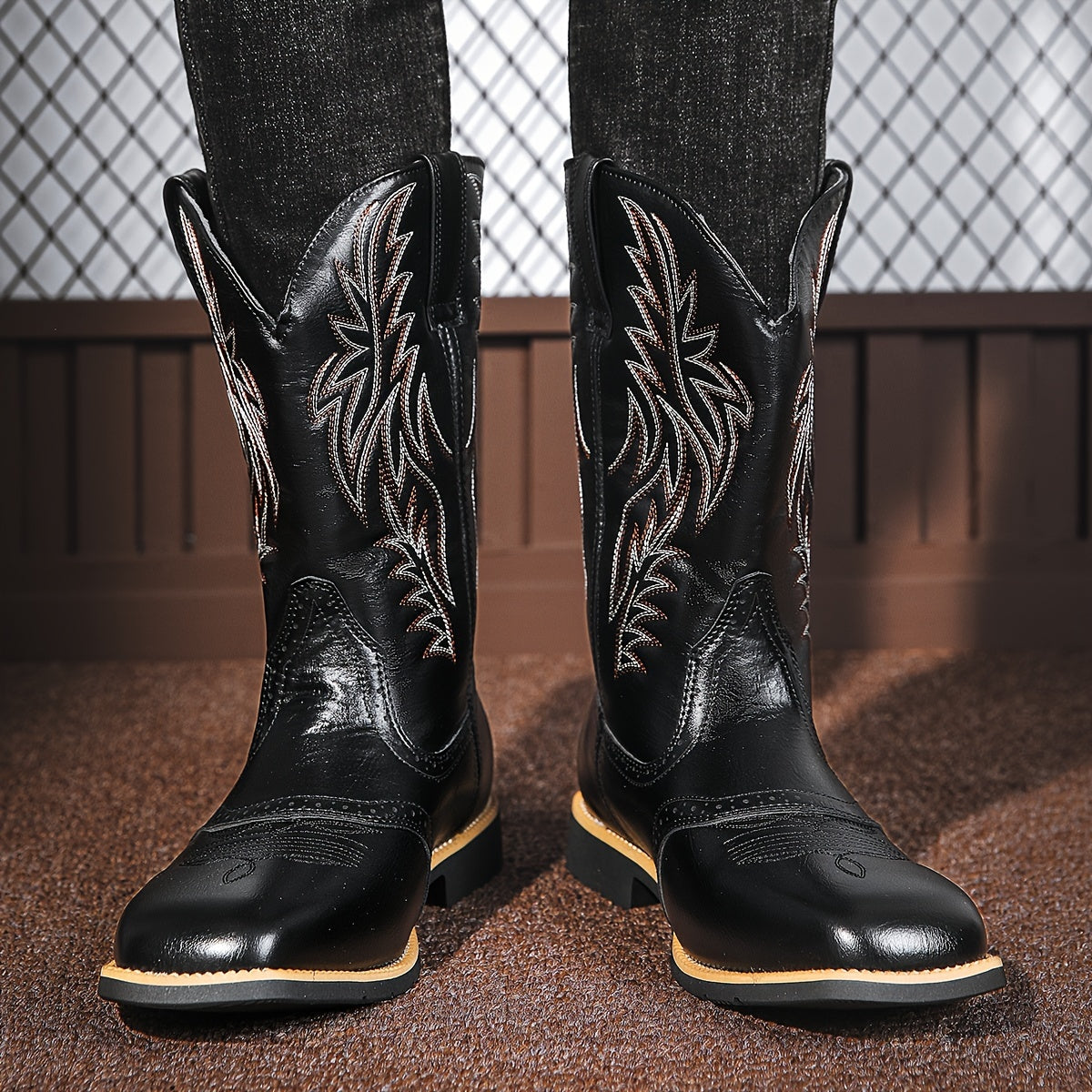 Fabio | Men's Riding Boots in Genuine Leather – Classic Western Style