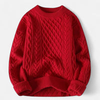 Women's Textured Knit Jumper – Crew Neck, Soft, Versatile