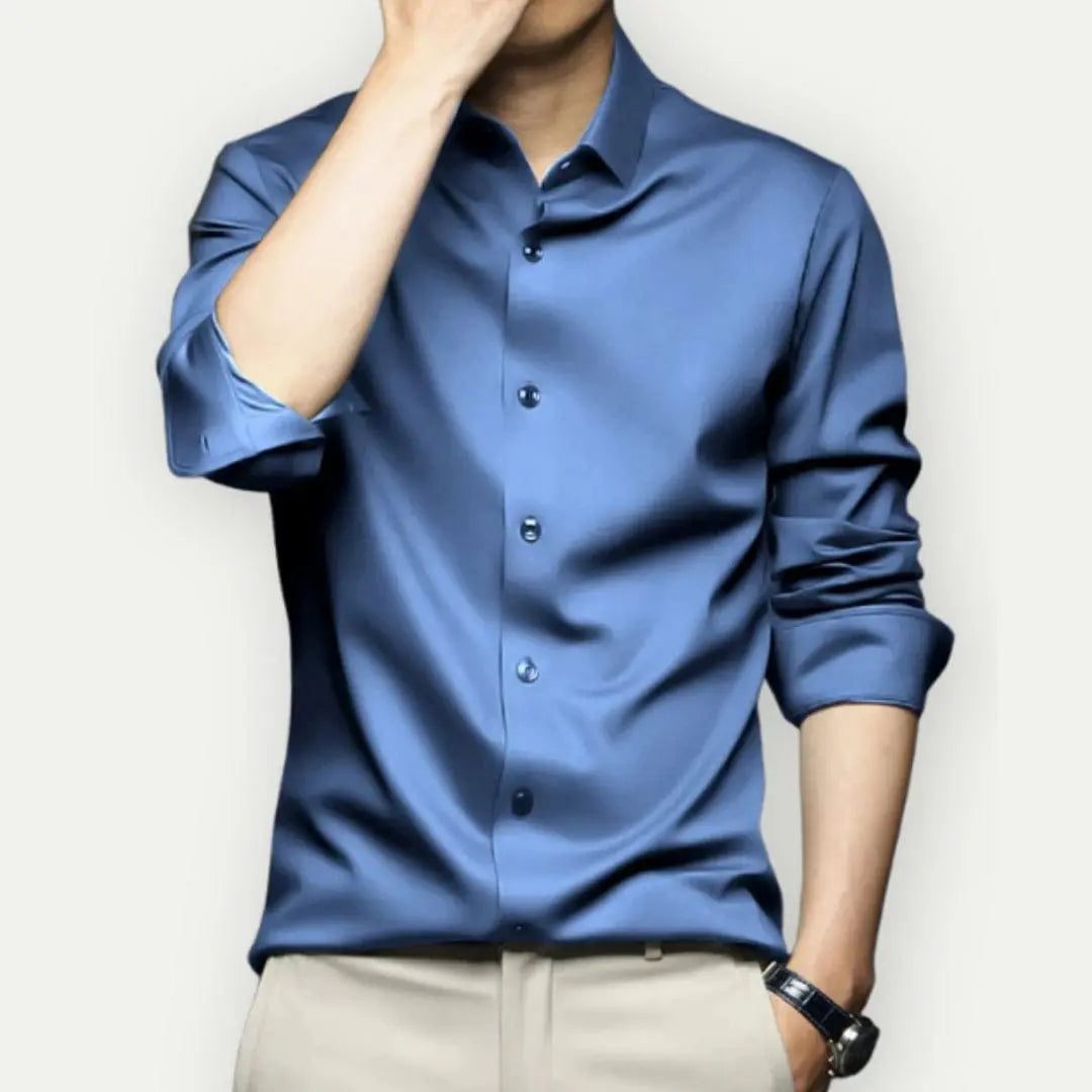 Malthe | Strækfri Slim Skjorte Herre