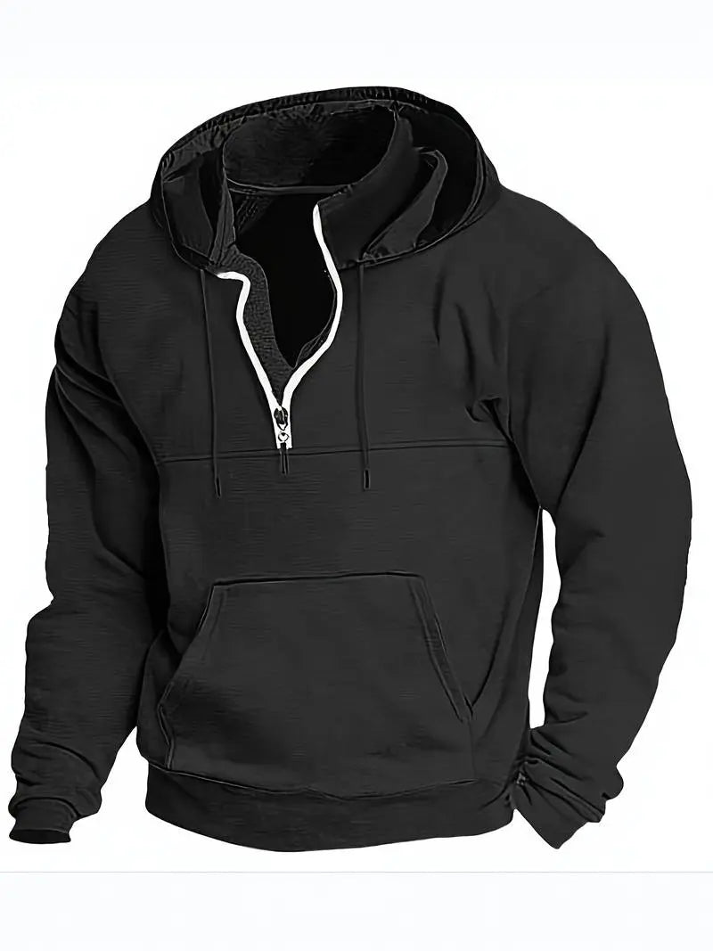 Hættetrøjer Mænd | Løs Pasform Hoodie med Justerbar Hætte | Komfortabel til Hverdagsbrug 16
