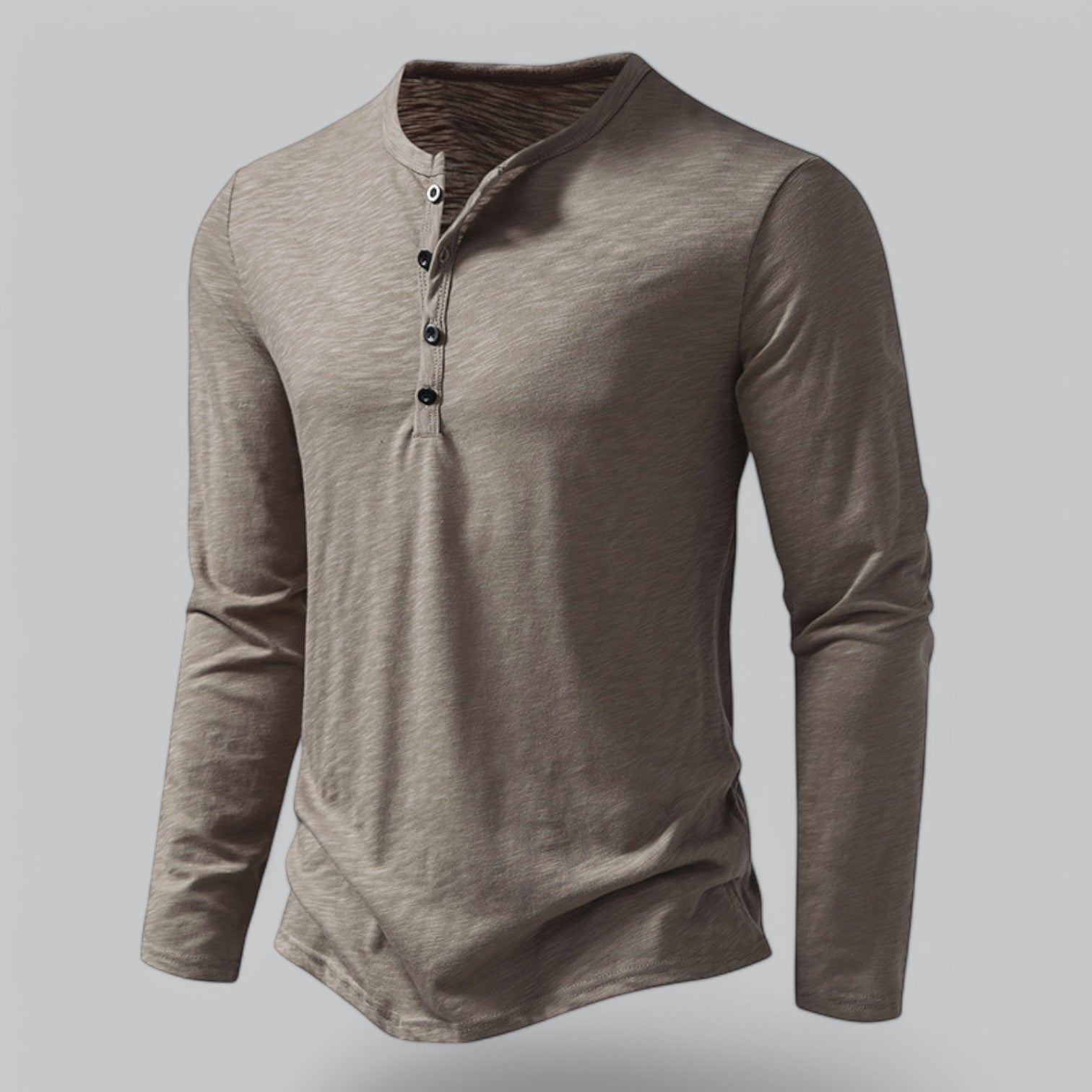 Spraykis | Langærmet Henley T-shirt til Mænd