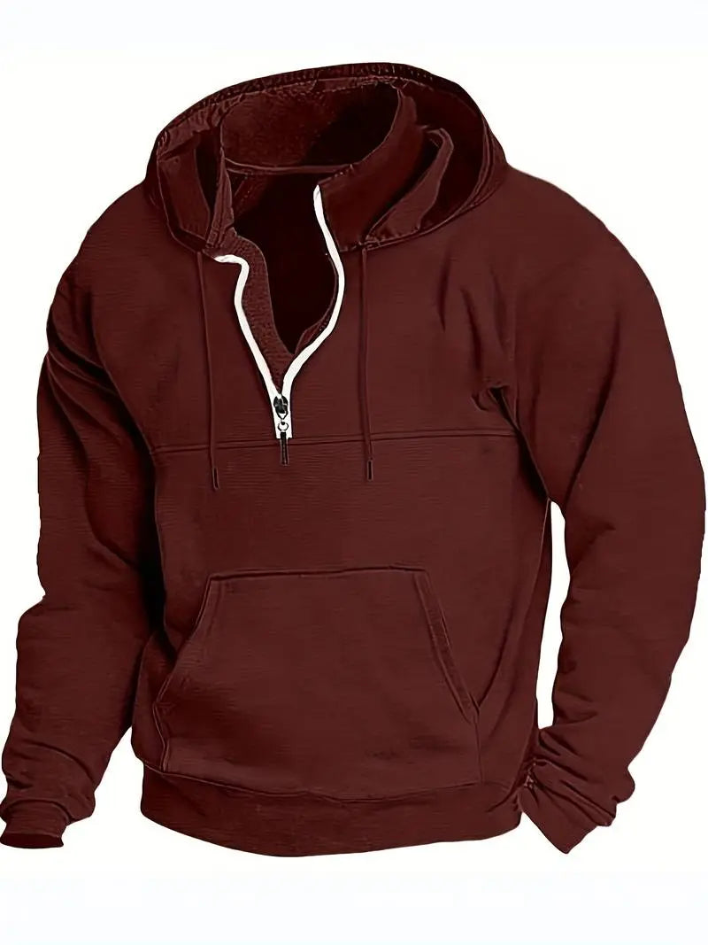 Hættetrøjer Mænd | Løs Pasform Hoodie med Justerbar Hætte | Komfortabel til Hverdagsbrug 19