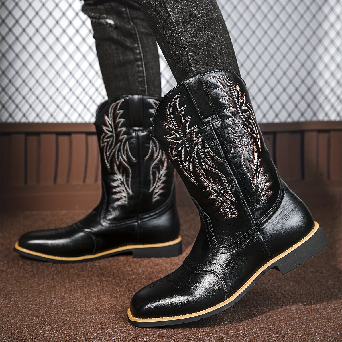 Fabio | Men's Riding Boots in Genuine Leather – Classic Western Style