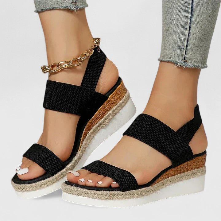 Kilesandaler Dame – Espadrille Sandaler med Elastiske Remme