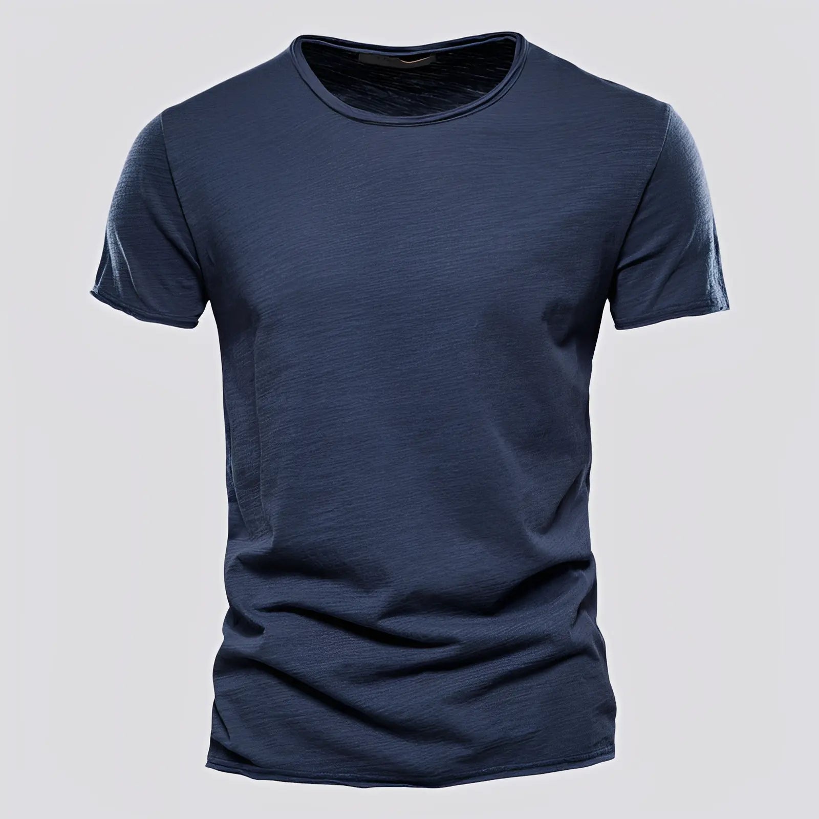 Let T-Shirt til Mænd | Afslappet Pasform med Rund Hals | Komfortabel Sommer Tee 7