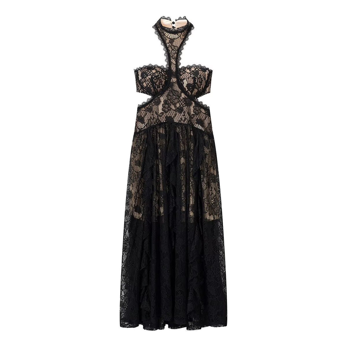 Koronkowa Sukienka Maxi – Elegancka