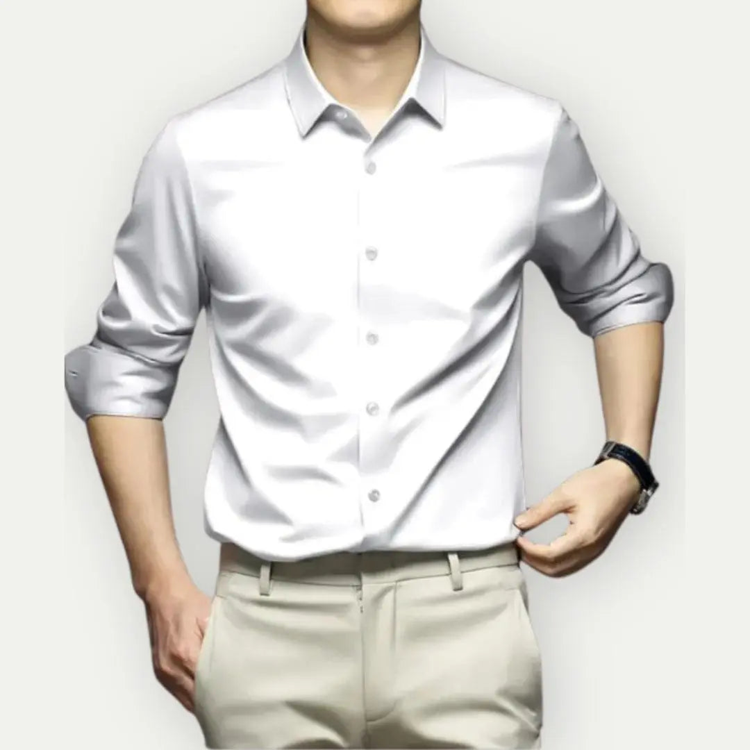 Malthe | Strækfri Slim Skjorte Herre