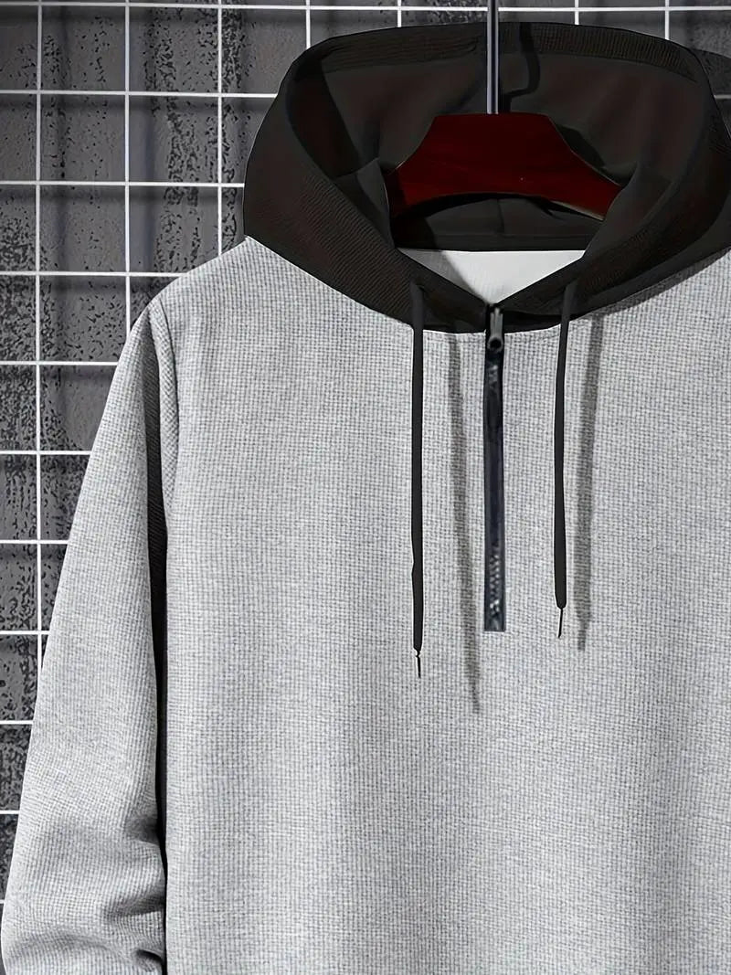 Hættetrøjer Mænd | Color Block Hoodie med Integreret Hætte | Komfortabel til Hverdagsbrug 3