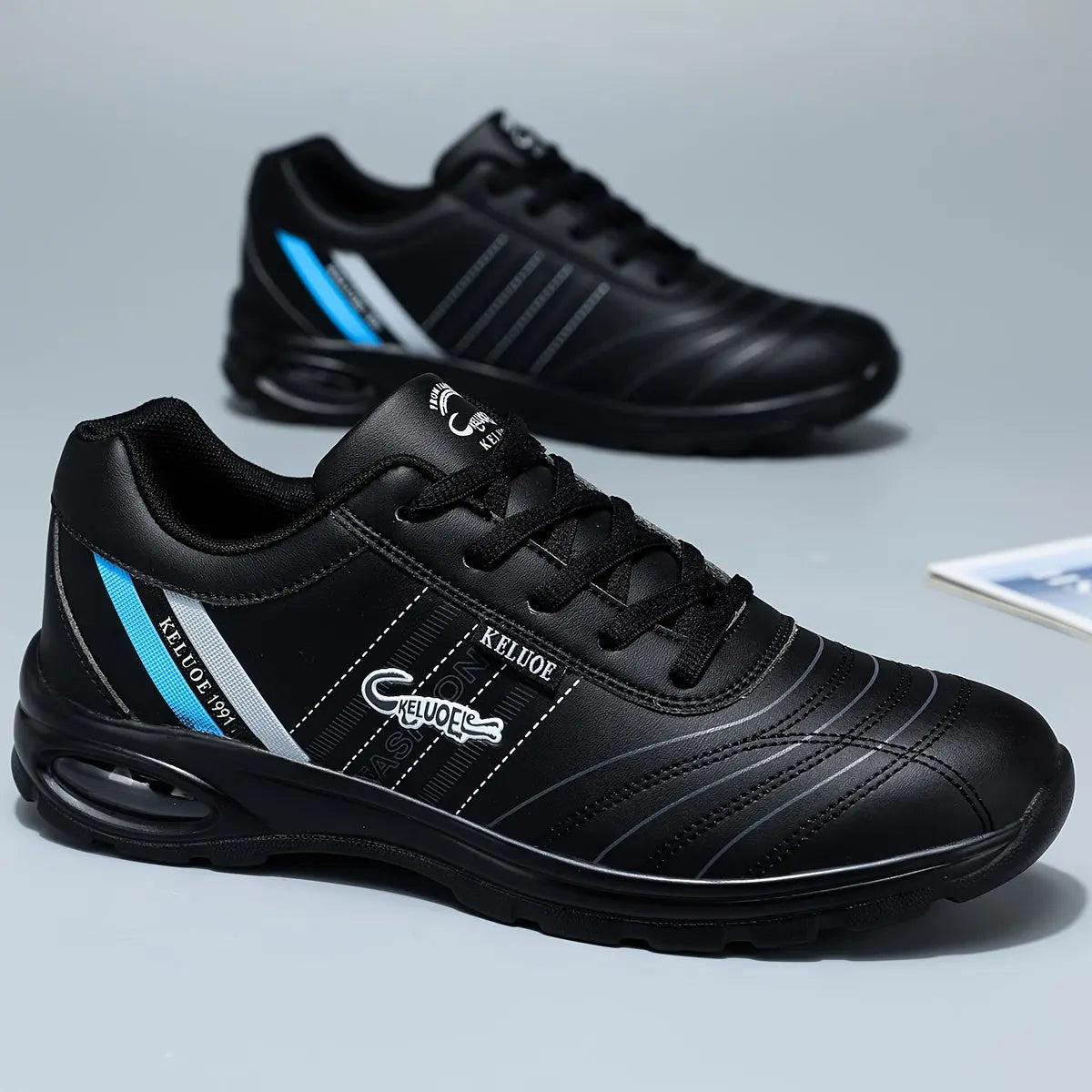 Sneakers til mænd – Klassisk Høj Komfort i Læderlook Design