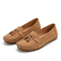 Loafers Dame Ruskind med Tassel – Fleksible Slip-On Sko