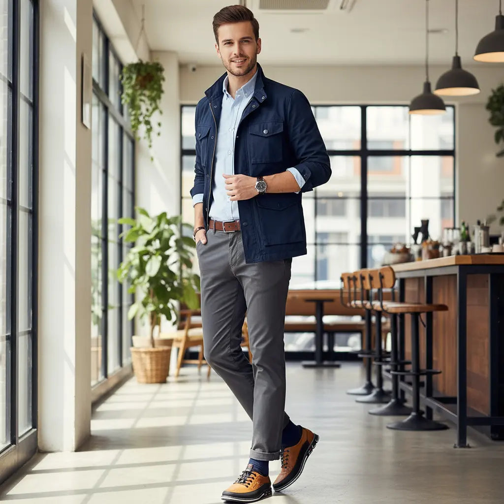 Elegant Sneakers | Oxford-Look Kunstlæder Sneakers med Åndbar Komfort | Alsidig til Hverdag og Formelle Anledninger 4