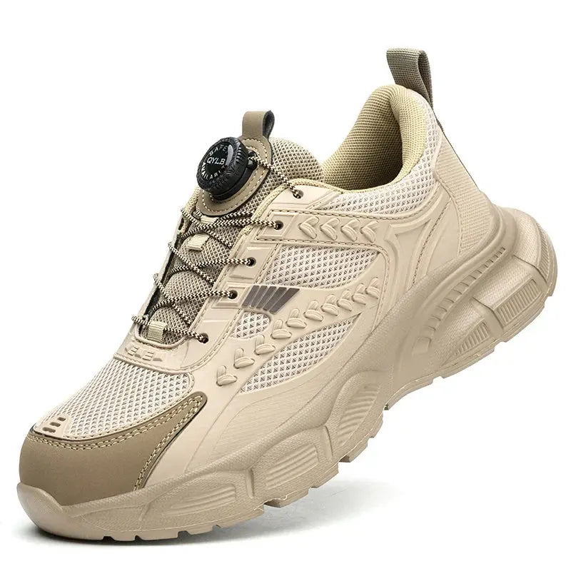 Mads | Sikkerhedssko til Mænd med Ståltå og Drejeknap | Åndbar Komfort for Optimal Beskyttelse 1