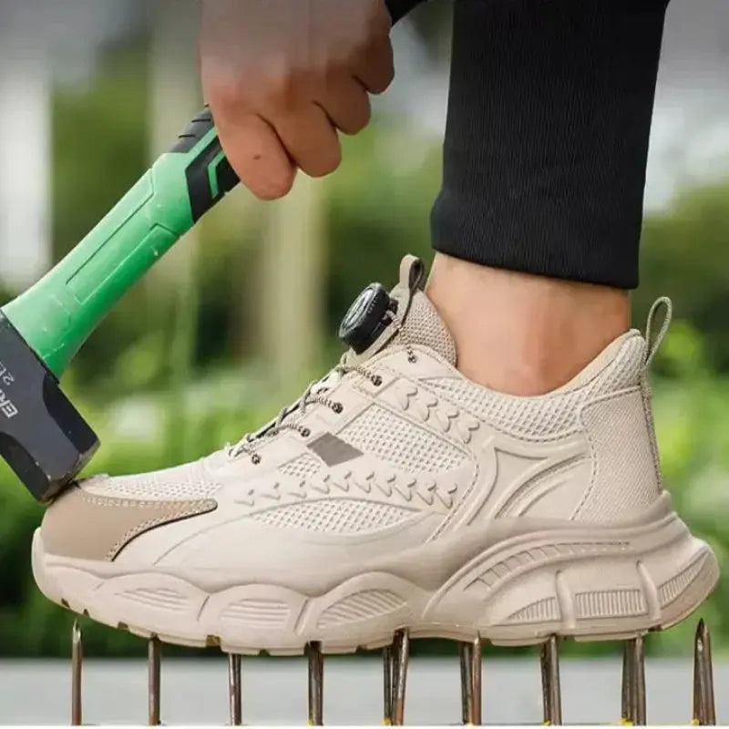 Mads | Sikkerhedssko til Mænd med Ståltå og Drejeknap | Åndbar Komfort for Optimal Beskyttelse 2