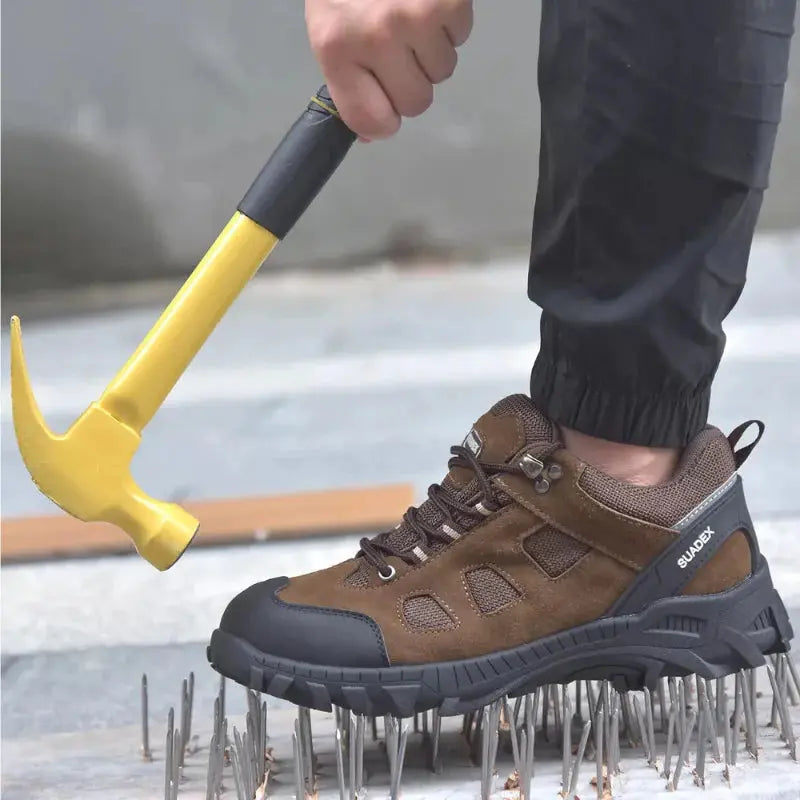 Sikkerhedssko til Mænd | Ankelstøtte & Skridsikker Sål | Holdbare Arbejdssko til Krævende Miljøer 2