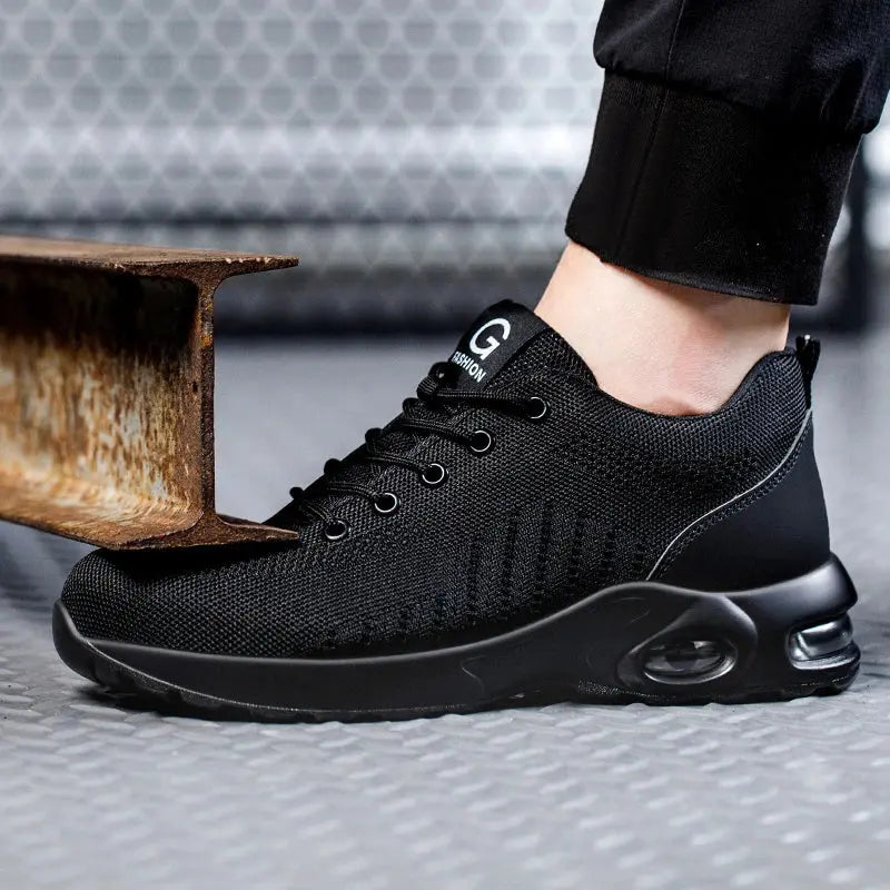 Lars | Sikkerhedssko med Ståltå og Luftpude | Gennemboringssikker Komfort til Arbejde 5