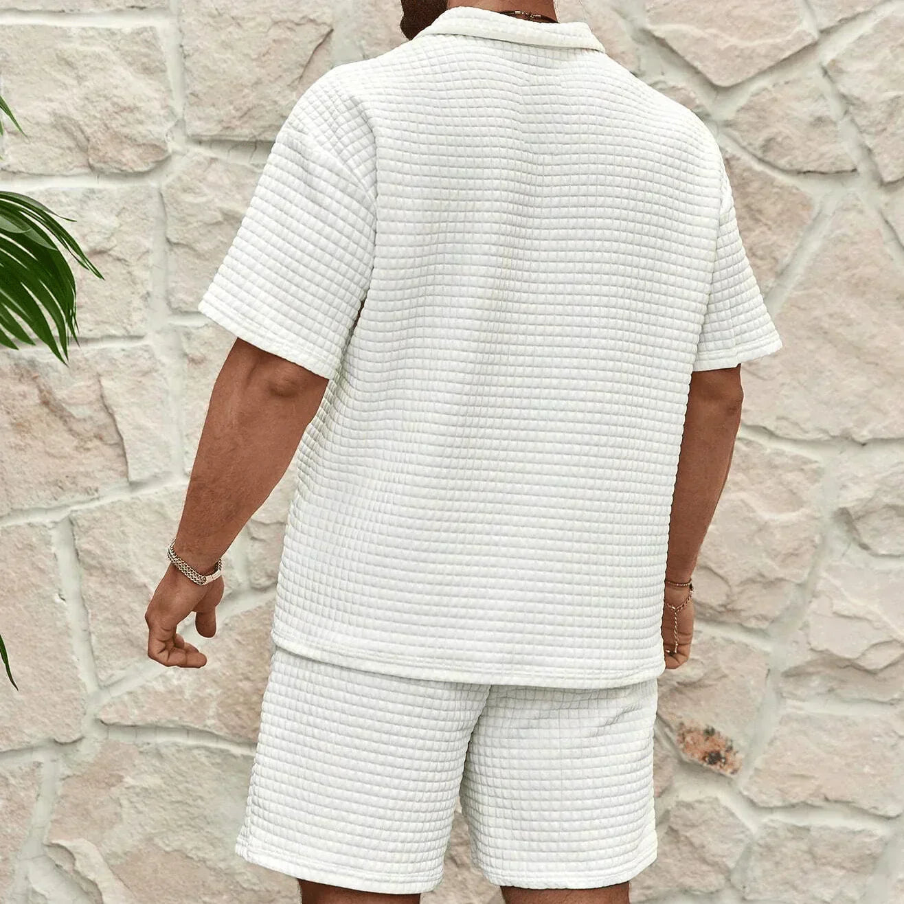 Breezy Homme - To-Piece Casual Capri Sæt til Mænd med Letvægts Design 1