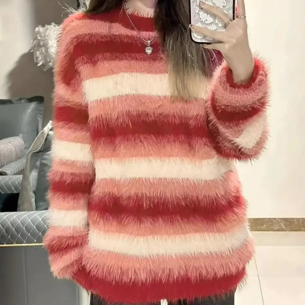 Løs | Striktrøje Dame med Droppede Skuldre | Komfortabel og Stilfuld til Hverdag 1