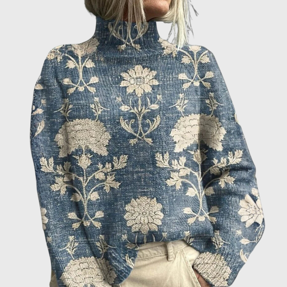 Women's Cosy Turtleneck Knit Jumper – Warm, Relaxed Fit