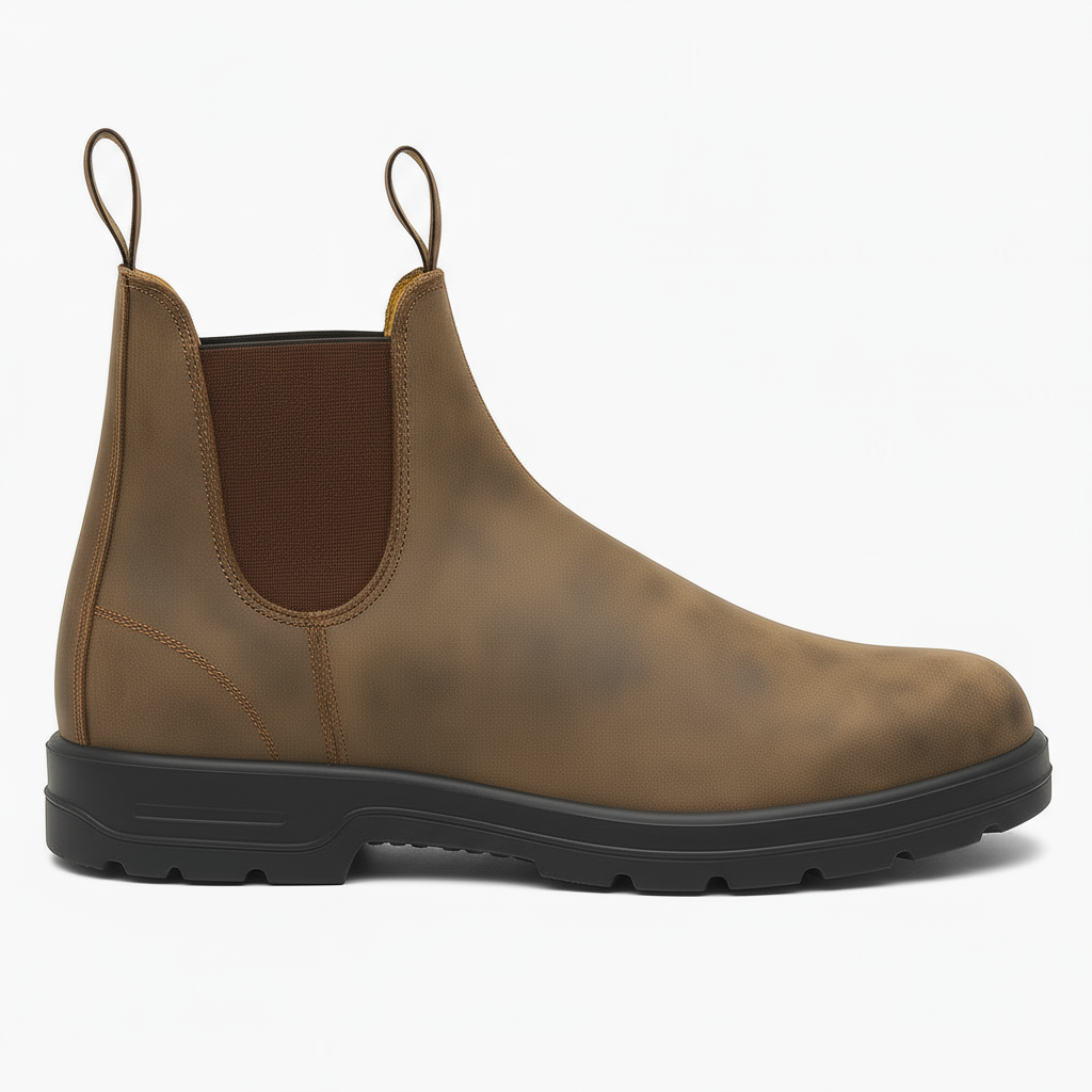 Panorla | Chelsea Boots Støvler med Grov Sål