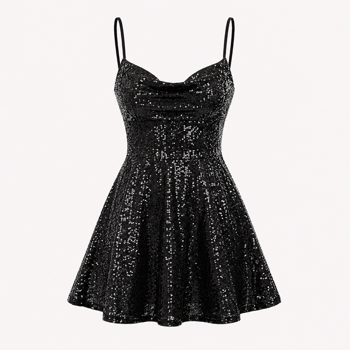 Paillet Minikjole Dame Strapless – Cocktailkjole til Fest