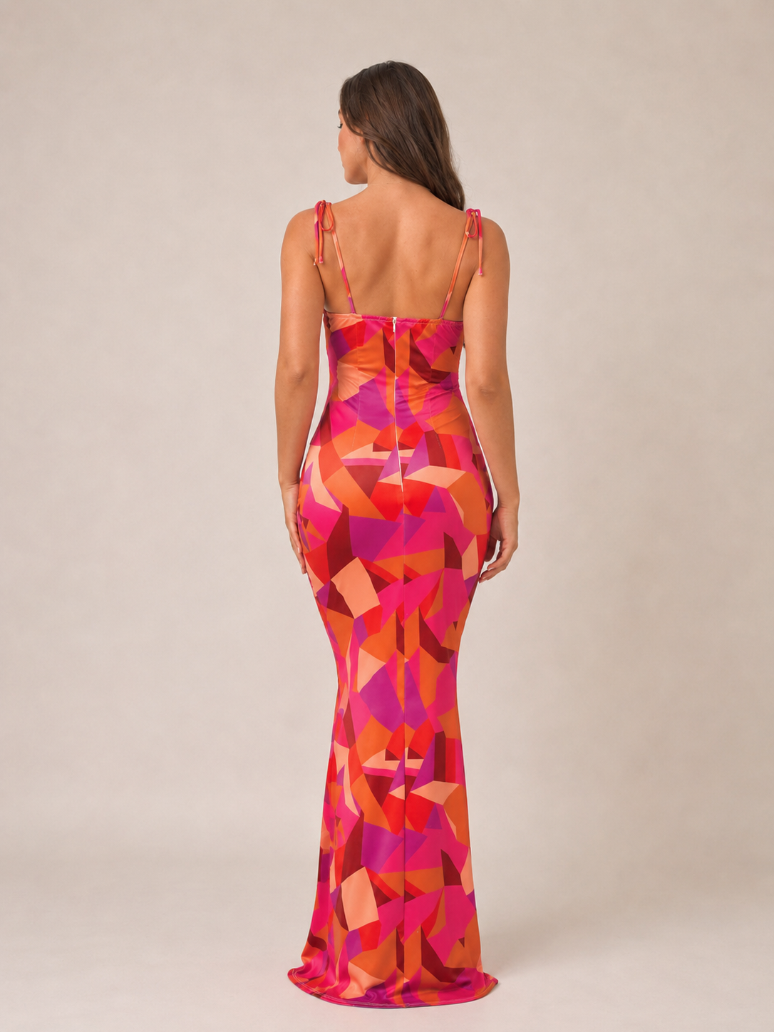 Floral Maxi Dress Women – Sweetheart Neckline Bow Detail
